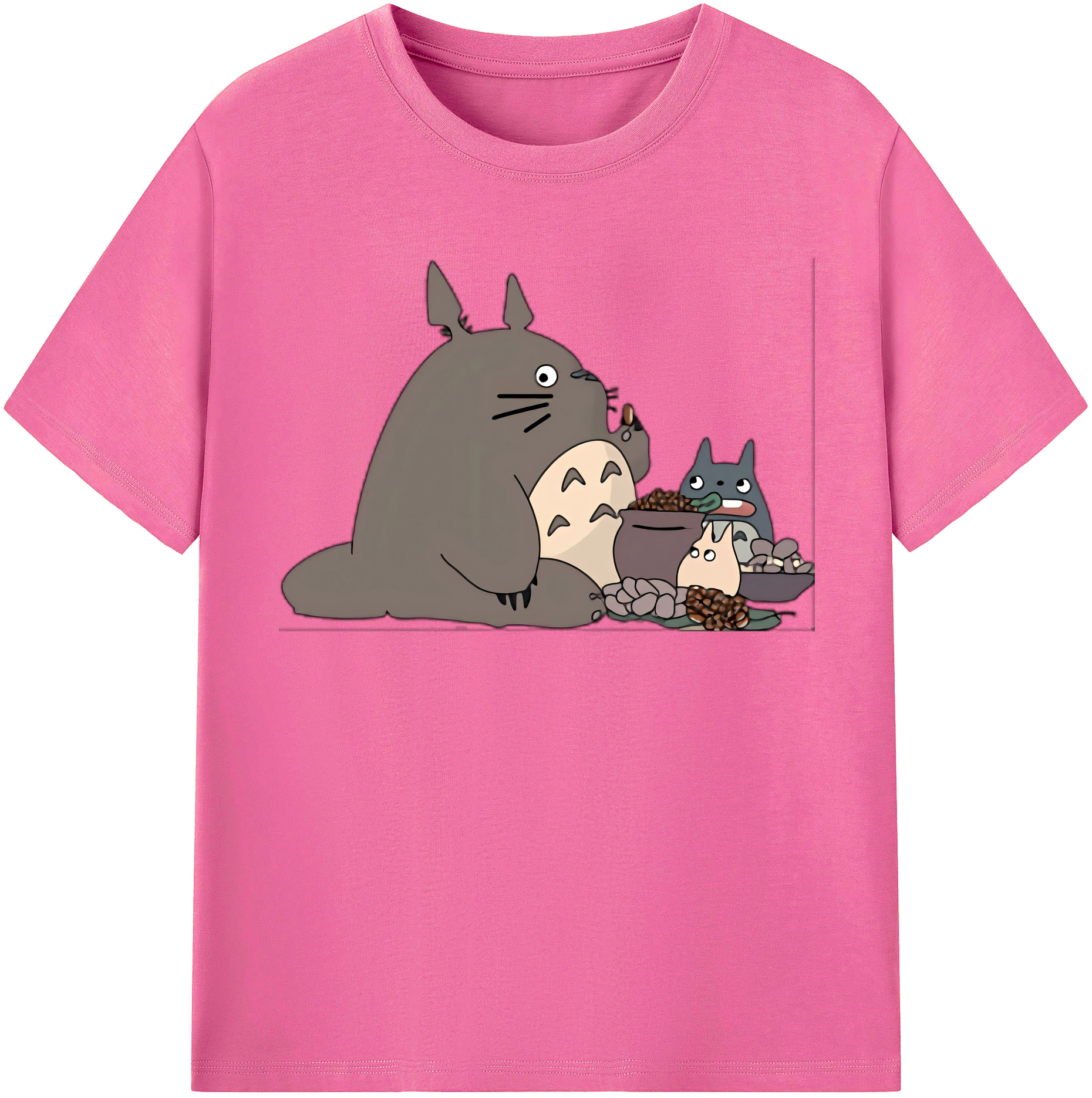（画像用） となりのトトロ 草壁メイ 草壁サツキ My Neighbor Totoro Satsuki Kusakabe Mei Kusakabe レディースカジュアルプリントTシャツ（綿100％）